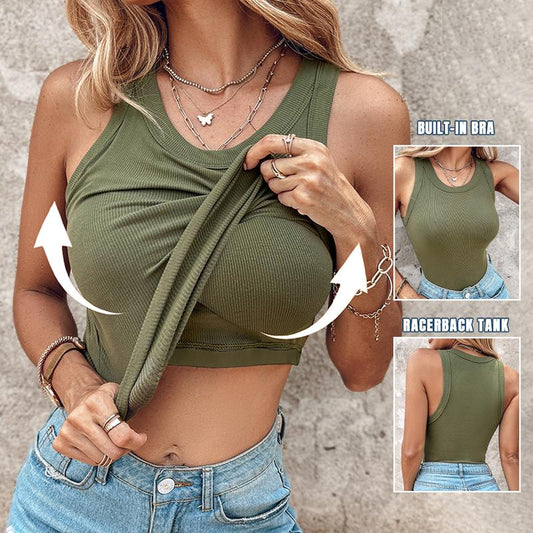 Built-In-Bra Tank Top